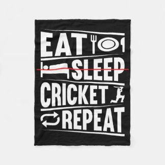 Manta Polar Cricketing Funny Cricket Player - Eat Sleep Cricke