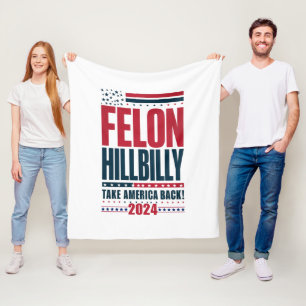 Manta Polar Criminal Hillbilly 2024 Trump Vance 2024 Elección