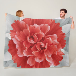 Manta Polar Crimson Azalea Fleece Blanket