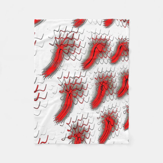 Manta Polar Crimson Brushwave Fleece Blanket (Anverso)