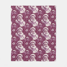 Manta Polar Crimson Santa Claus Navidades íntimos