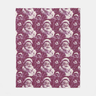 Manta Polar Crimson Santa Claus Navidades íntimos