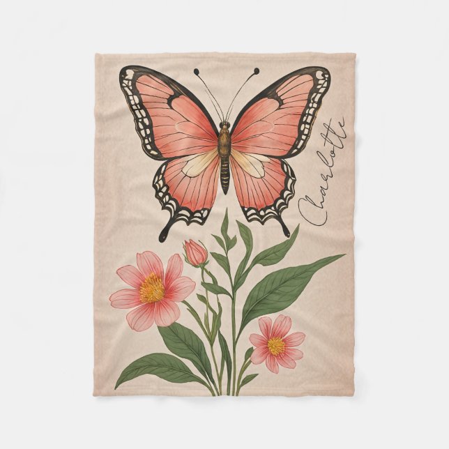 Manta Polar Crimson Serenade Personalizada (Anverso)