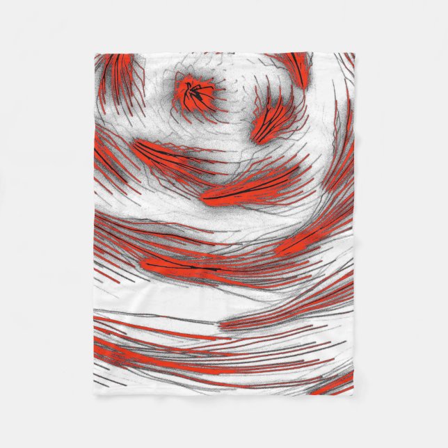 Manta Polar Crimson Wave Motion Fleece Blanket (Anverso)