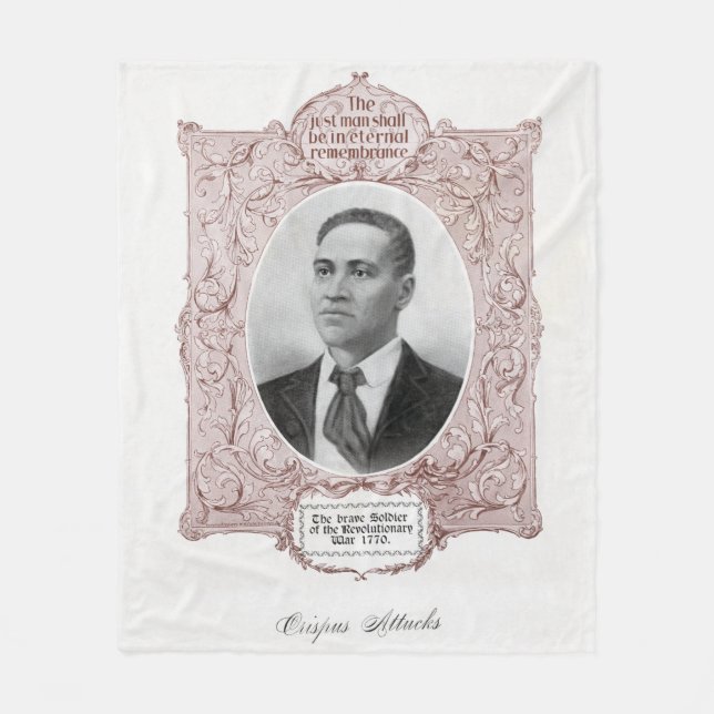 Manta Polar Crispus Attucks: Mártir de la Revolución Americana (Anverso)