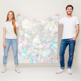 Manta Polar Cristal pastel iridiscente