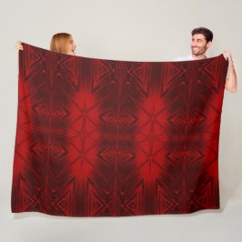 Manta Polar Cristal rojo 1