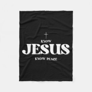 Manta Polar Cristian Conoce Jesús Conoce Paz Religión Dios Bib