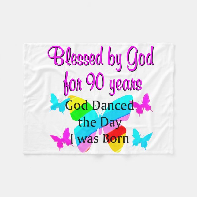 MANTA POLAR CRISTIANO DE 90 AÑOS (Frente (Horizontal))