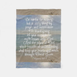 Manta Polar Cristiano de la playa del verso de la biblia de la