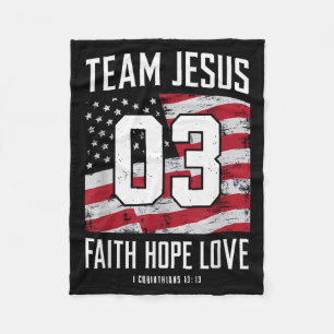 Manta Polar Cristiano - Equipo Jesús 03 Fe Esperanza Amor