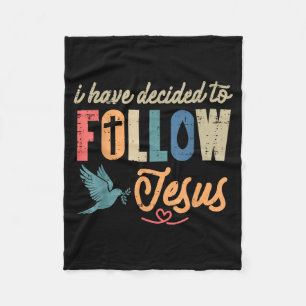 Manta Polar Cristiano He Decidido Seguir a Jesús Dios Hombres 