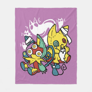 Manta Polar Críticos gatos de Halloween: arte fascinante