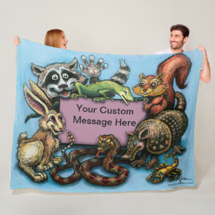Manta Polar Critters Fleece Blanket