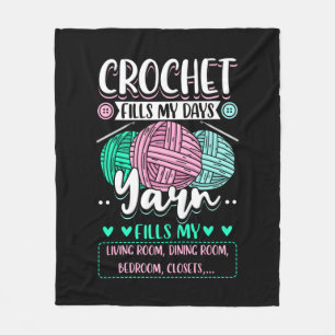 Manta Polar Crocheting - Crochet llena mis días