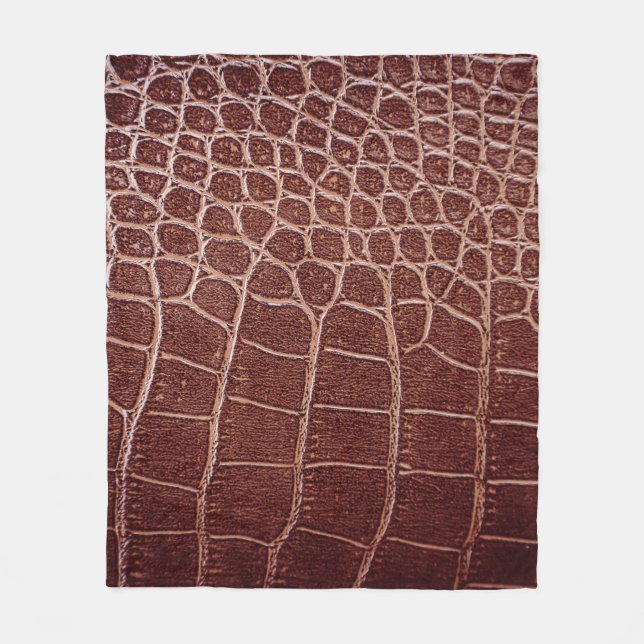 Manta Polar Crocodile leather patternabstract,alligator,animal (Anverso)