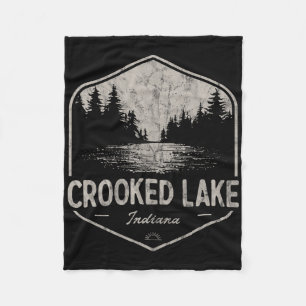 Manta Polar Crooked Lake Indiana al aire libre Vintage