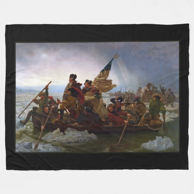 Manta Polar Crossing Delaware 1776: General George Washington (Frente (Horizontal))
