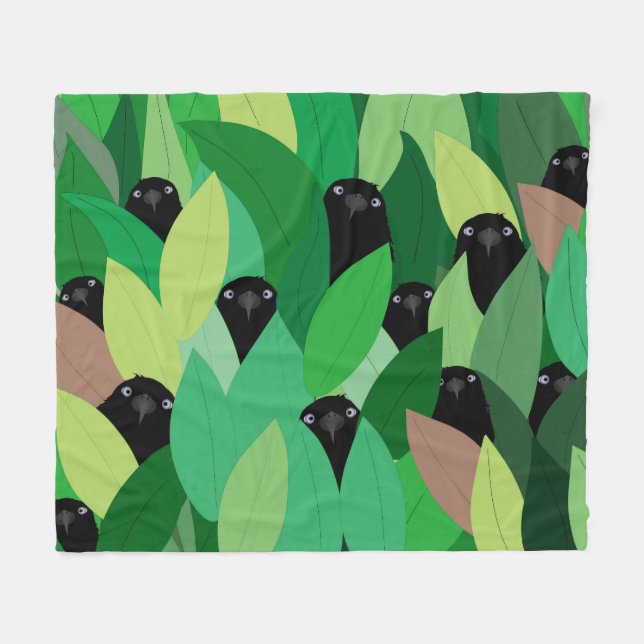 Manta Polar Crow Fleece Blanket (Frente (Horizontal))