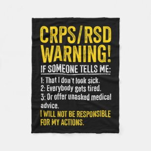 Manta Polar Crps Rsd Aviso Crps Sobreviviente De Conciencia Cr