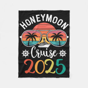 Manta Polar Crucero de luna de miel 2025 Pareja casada a juego
