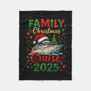 Manta Polar Crucero de Navidad Familiar 2025 Squad Xmas Divert