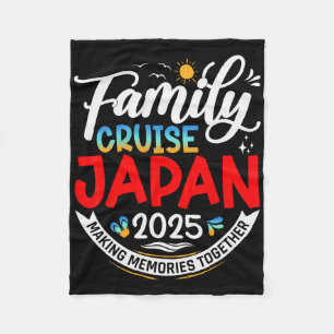 Manta Polar Crucero Familiar Japón 2025 Vacaciones Familiares