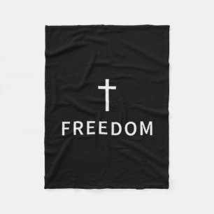 Manta Polar Cruz Mínima Cristiana Libertad Religiosa Moderna F