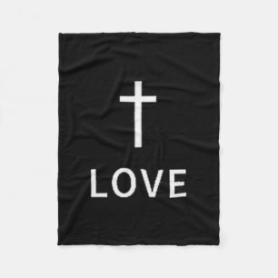 Manta Polar Cruz Mínima Cristiana Modo Religioso Sutil Amor