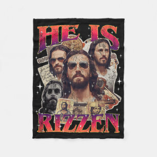 Manta Polar Cruz religiosa vintage cristiana día de Pascua Él