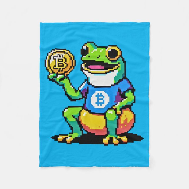 Manta Polar Crypto Frog - Divertida moneda digital de arte de  (Anverso)
