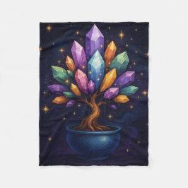 Manta Polar Crystal Bonsai Throw Blanket - Arte de la naturale