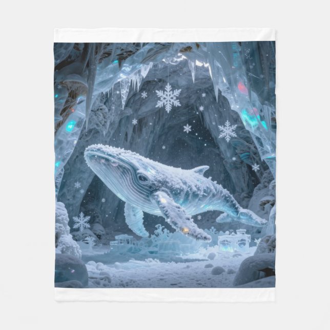 Manta Polar Crystal Ice Whale in Enchanted Frozen Cavern (Anverso)