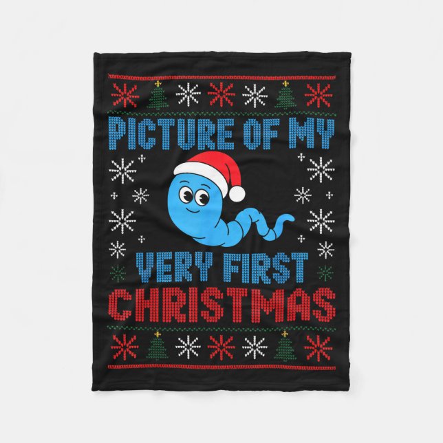 Manta Polar Cture Of My Very First Christmas Joke Funny Xmas H (Anverso)