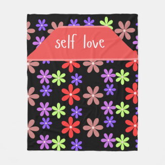 Manta Polar Cuaderno en espiral de estética de amor propio flo