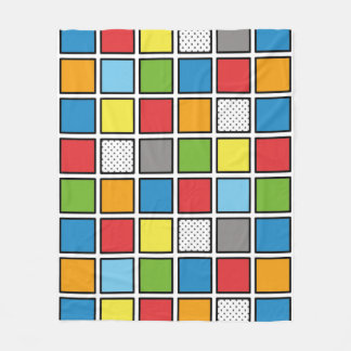 Manta Polar Cuadrados de estilo de libro de historietas