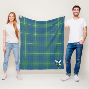 Manta Polar Cuadro Escocés Antiguo de Caza de Scotts Hamilton