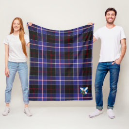 Manta Polar Cuadro Escocés Moderno Tartán de Scotts Dunlop