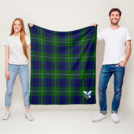 Manta Polar Cuadro Escocés Moderno Tartán de Scotts Oliphant