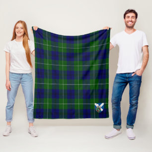 Manta Polar Cuadro Escocés Moderno Tartán de Scotts Oliphant