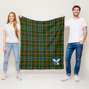 Manta Polar Cuadro Escocés Tartán Patrón de Scotts Bisset