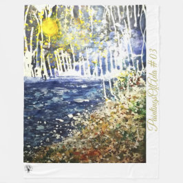 Manta Polar Cuadros De Ada #03 - Artista - Fleece Blank Descon