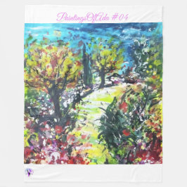 Manta Polar Cuadros De Ada #04 - Artista - Fleece Blank Descon