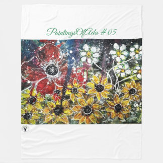 Manta Polar Cuadros De Ada #05 - Artista - Fleece Blank Descon
