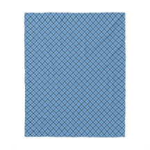 Cuadros de gingham azul básico/azul bebé diagonale