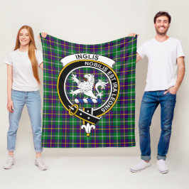 Manta Polar Cuadros de Tartán del Clan Inglis