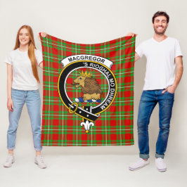 Manta Polar Cuadros de Tartán del Clan MacGregor