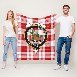 Manta Polar Cuadros del Tartán de la Plaid del Clan Maxwell