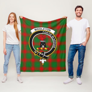 Manta Polar Cuadros escoceses del Clan Middleton