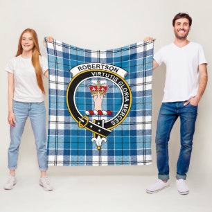Manta Polar Cuadros Escoceses del Clan Robertson